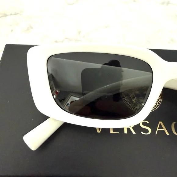 Versace Elegant White Sunglasses - Picture 10 of 13